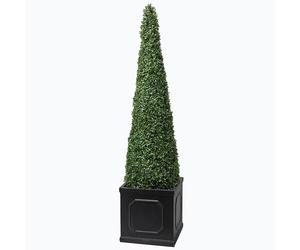 Primrose Tall Cone Artificial Topiary Tree Buxus Shrubbery Obelisk 140cm