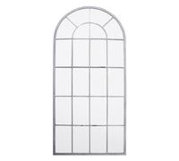 Primrose Tall Curved Arch Garden Glass Mirror 4ft 7in x 2ft 1in in Silver Primrose Silver
