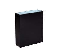 Primrose Tall Trough Style Zinc Planter with Plastic Insert 90cm in Black Primrose Black