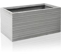 Primrose Terracotta Fibrecotta Berniss Trough Planter 60cm in Grey Primrose Grey