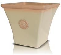 Primrose Terracotta Flared Square Tuscan Planter in Light Pistachio 44cm Primrose Terracotta