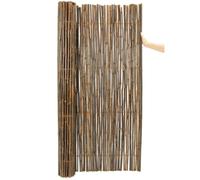 Primrose Thick Carbonised Black Bamboo Fencing Screening Roll W190cm x H180cm in Brown Primrose Brown