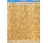 Primrose Thick Natural Bamboo Style Reed Outdoor Screening Patio W3m x H120cm in Brown Primrose Brown