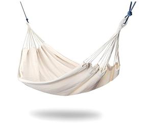 Primrose Tortola Outdoor Double Width Two Person Couple's Garden Furniture Hammock in Ivory