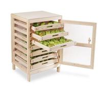 Primrose Traditional Apple Storage Rack with 7 Drawers 91cm x 58.5 x 53cm in Brown | Size: 58.5 x 53 cm Primrose Brown 58.5 x 53 cm