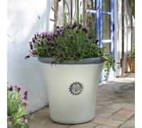 Primrose Tuscan Round Planter In White 56Cm
