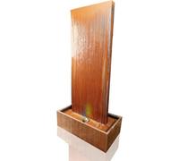 Primrose Vertical Corten Steel Water Wall With Colour Changing Leds H120Cm