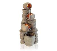 Primrose Water Feature Fountain Cascade Classical Earthenware Pottery 117cm in Stone Primrose Stone