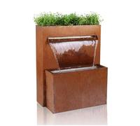 Primrose Waterfall Herb Planter Water Feature Cascade Urban Corten Steel in Copper Primrose Copper