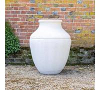 Primrose White Cement Round Garden Plant Vase Designed Planter 90cm Primrose White