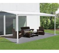 Primrose White Garden Veranda Canopy Patio Shade Pergola 10Ft X 10Ft
