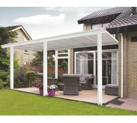 Primrose White Garden Veranda Canopy Patio Shade Pergola 10Ft X 16Ft