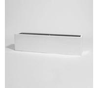 Primrose White Gloss Polystone Low Trough Planter 120Cm