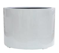 Primrose White Stone Composite Low Cylinder Planter 85cm Primrose White