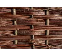 Primrose Willow Bunch Weave Coppiced Hurdle Fence Panel Handwoven 6ft x 6ft in None Primrose None