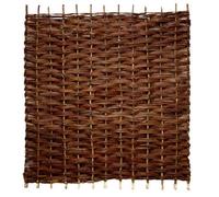 Papillon Premium Woven Willow Wicker Wattle Natural Hurdle Fence Privacy Panels Garden Screening Wooden Fencing 1.82m x 1.37m (6ft x 4ft 6in)