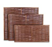 Primrose Willow Hurdle Fence Panel Framed Handwoven 6Ft X 4.5Ft