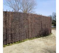 Primrose Willow Hurdle Fence Panel Premium Weave Woven Screening 6Ft X 6Ft