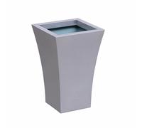 Primrose Zinc Galvanised Silver Flared Square Planter Pot 45cm x 30cm | Size: 45 cm x 30 cm Primrose Silver 45 cm x 30 cm