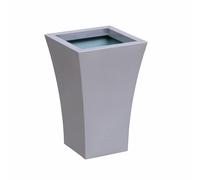 Primrose Zinc Galvanised Silver Flared Square Planter Pot 56cm x 41cm (22in x 16.1in)