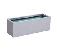 Primrose Zinc Galvanised Silver Trough 120Cm