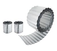 Primrose Zinc Galvanised Steel Lawn Edging Wavy Corrugated Metal 10M