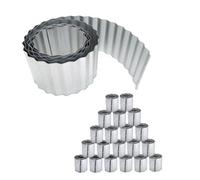 Primrose Zinc Galvanised Steel Lawn Edging Wavy Corrugated Metal 50M