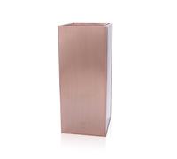 Primrose Zinc Galvanised Tall Cube Copper Patio Planter 100cm in Brown Primrose Brown