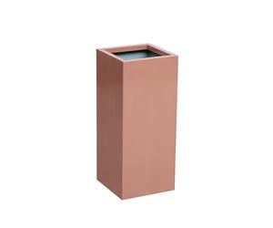 Primrose Zinc Galvanised Tall Cube Planter in Copper (Medium H75 x W32 x L32)