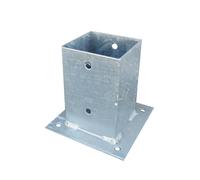 Primrose Zinc Plated Bolt Down Fence Post Holder Kit Underground Stake Set 60cm in None Primrose None