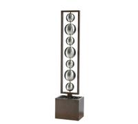 Primrose Zuma Stainless Steel Spheres Water Wall Water Feature H183Cm