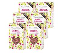 Primrose's Kitchen - Beetroot & Ginger Muesli - Organic, Vegan And Gluten Free, Now with Tiger Nuts Packed with Nutrients, Handcrafted in the UK with British Ingredients, 6 x 400g Pack