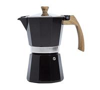 Primula Premium Stainless Steel Stovetop Espresso and Coffee Maker, Moka Pot for Classic Italian Style Café Brewing, Aluminum, Black