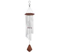 Primus Adante Musical Wind Chime, Metal, Satin Chrome, 70cm