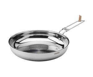 Primus CampFire Stainless Steel 21cm Frying Pan - Folding Handle & Storage Bag