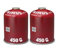 Primus Camping Gas Canister - 2-Pack 450g - Standard Threaded Gas Canisters for Camping Stove - Mix of Isobutane & Propane Gas - EN417 Gas Cartridge for Camping