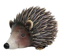 Primus Deluxe Metal Hedgehog Garden Ornament Sculpture Gift, Hand Painted, 21 x 32 x 17cm