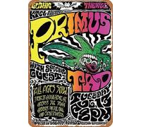 Primus Denver 1991 Music Posters Retro Metal Tin Sign Vintage Room Decor Poster for Home Coffee Bar Wall Art Decor 8x12 Inch