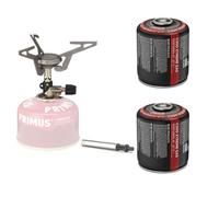 Primus Express Stove with Piezo Stove + 2 Coleman C300 Xtreme Gas