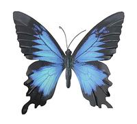 Primus Large Metal Butterfly, Blue, 35 x 32cm