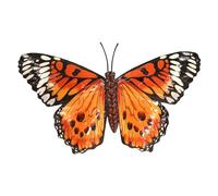 Primus Medium Metal Orange Butterfly Wall Art