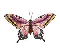Primus Medium Metal Pink Butterfly Wall Art
