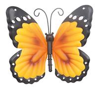 Primus Metal Garden Butterfly Fence Hanger Wall Shed Art Orange (Orange)