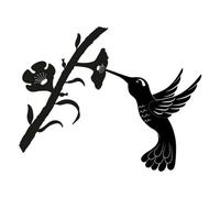 Primus Metal Tree Silhouette - Hummingbird Garden Wall Ornament