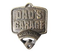 Primus PC5801 Wall Mounted Cast Iron Bottle Opener-Rustic Vintage Design (Dad's Garage)