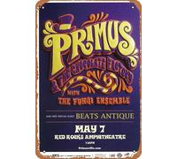 Primus Red Rocks 2015 Music Posters Retro Metal Tin Sign Vintage Room Decor Poster for Home Coffee Bar Wall Art Decor 8x12 Inch