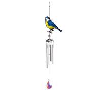 Primus Stained Glass Effect Wind Chime, Black, 9cm x 4cm x 57cm