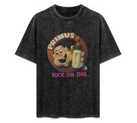 Primus Suck ON This Men's T-Shirt Unisex White Tee Clothing M