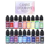 PRIMUZ Candle Color Dye, Candle Liquid Pigment Dye, Flakes Candle Liquid Dye, 18 Or 24 Colors Candle Pigments for for Beeswax, Palm Wax, Gel Wax, Paraffin, Soy Wax, Wax