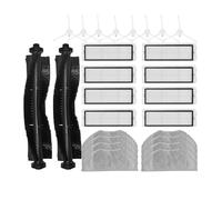 PRIMUZ Main Side Brush Filter and Mop Cloth Replacement Accessories Compatible with 360 S5 / S7 / S7 Pro Robot Vacuum Cleaner